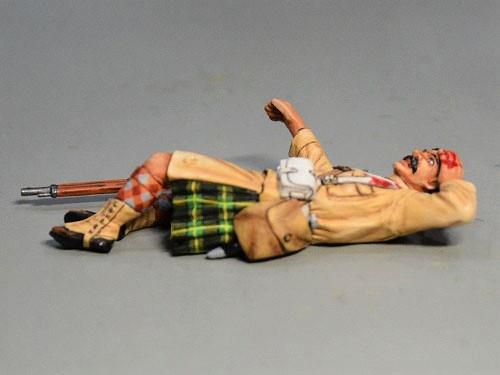 Argyll and Sutherland Highlander Lying Wounded