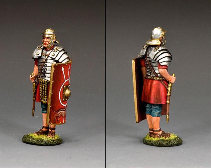 \'At Attention’ Roman Legionary w/Gladius Sword