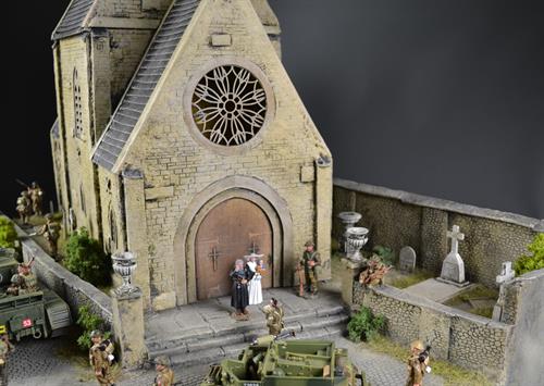 Fransk kirke - diorama  
