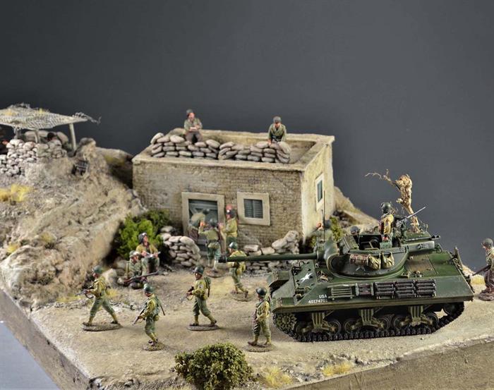 Militär Außenposten - Diorama