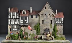 Altdorf Middelalderby - diorama 