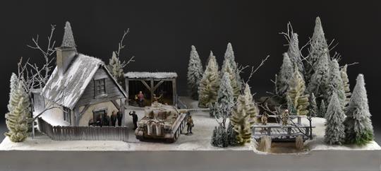 Russian forest house - diorama