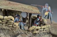 Schlachtfeld mit Festung - Diorama