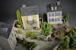 Landsby i Normandiet -  Diorama 