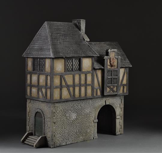 Mittelalterliche Gebäude und Tor 