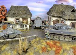 Russisk landsby - diorama