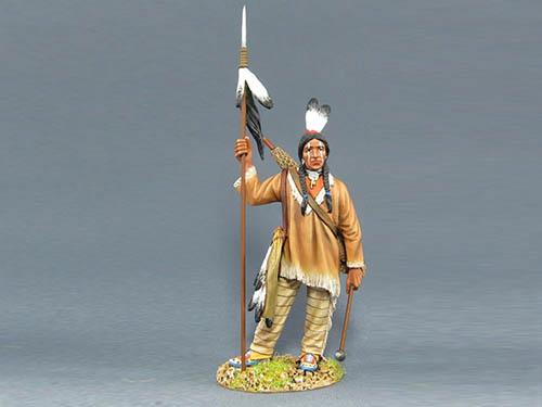 Sioux warrior with spear