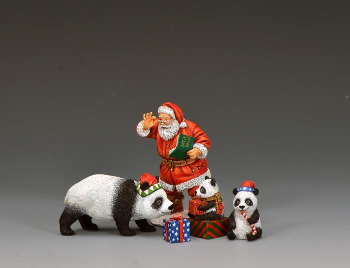 Santa & His Panda Bears