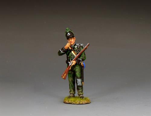 Biting into the cartridge, the 95th regiment