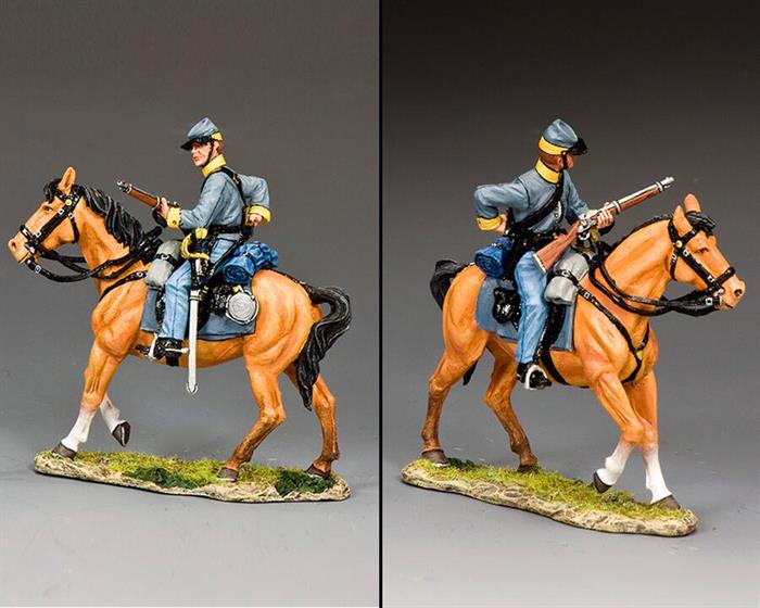 Confederate Cavalry Trooper Loading Carbine