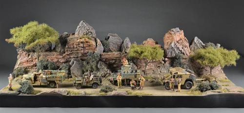 Klippe landskabs - Diorama