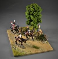 Grusvej i terræn - diorama