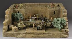 Egyptiske ruiner - diorama