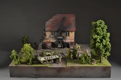 Nazi kommandopost - diorama 