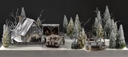 Russisk skovhus - diorama