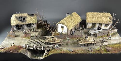 Russisk landsby - Diorama