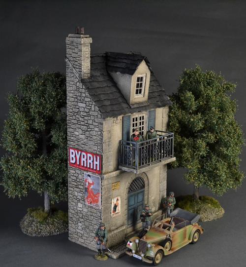 French house with balcony 