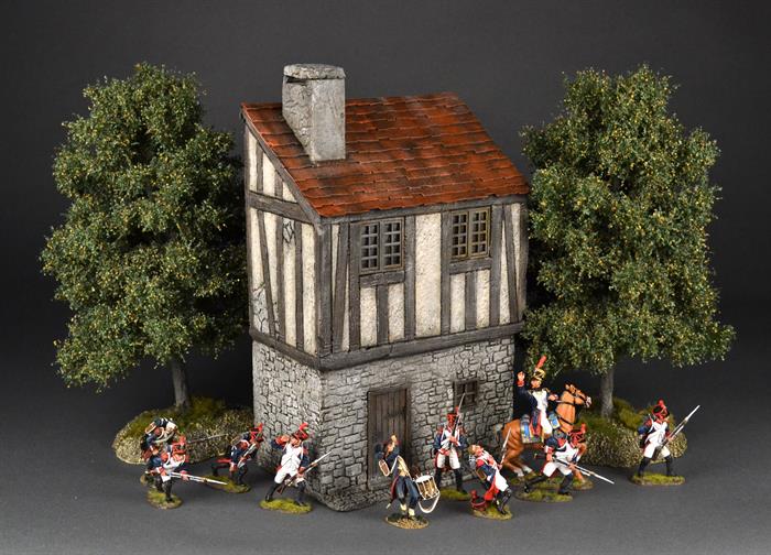 Mittelalterliches Haus auf zwei Etagen