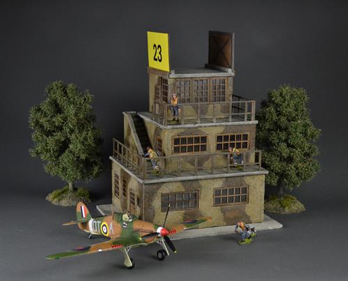 RAF Airfield Control Tower in Khaki