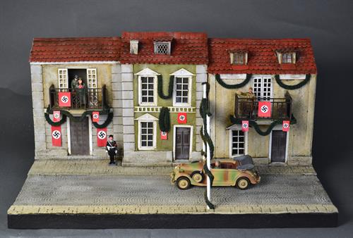 The streets of Austria in the 1930s - diorama