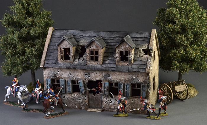 Plancenoit village house, bombed and shelled...