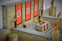 Nazi tribuneplads - diorama 